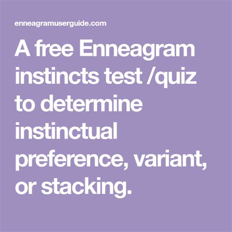 instinctual variant test|Free Online Enneagram Instinctual Variant Stacking Test.